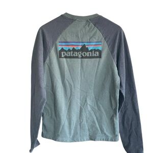 Patagonia P-6 Logo Lightweight Crewneck Sweatshirt Mens Size Small